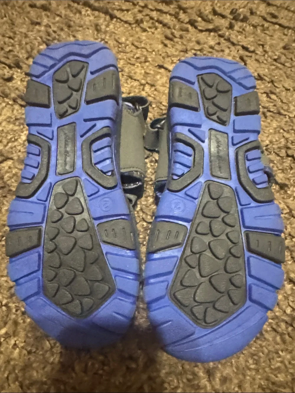 Eddie Bauer Kids Gray and Blue Adjustable Outdoor Sandals